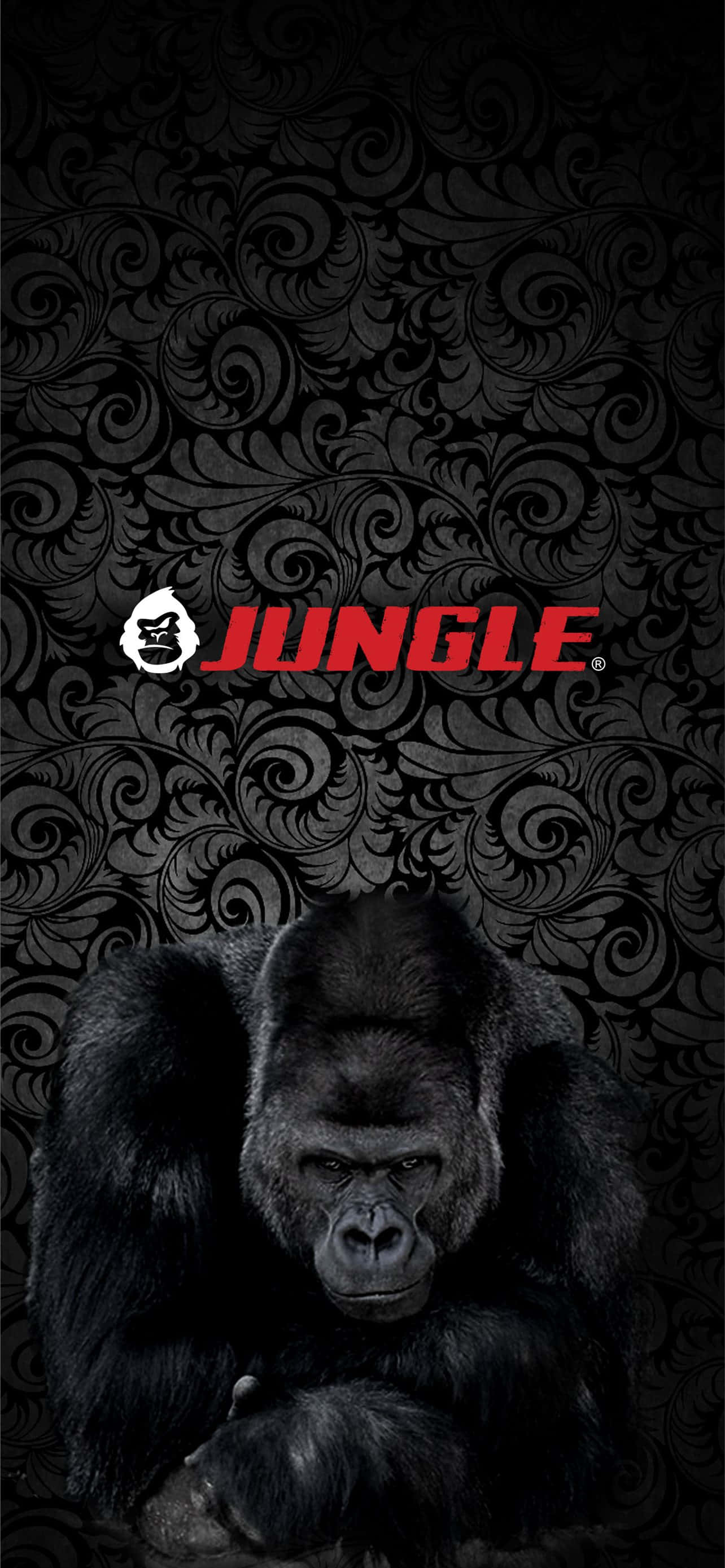 Pixel 3 Gorilla Jungle Слоган Заставка Обои