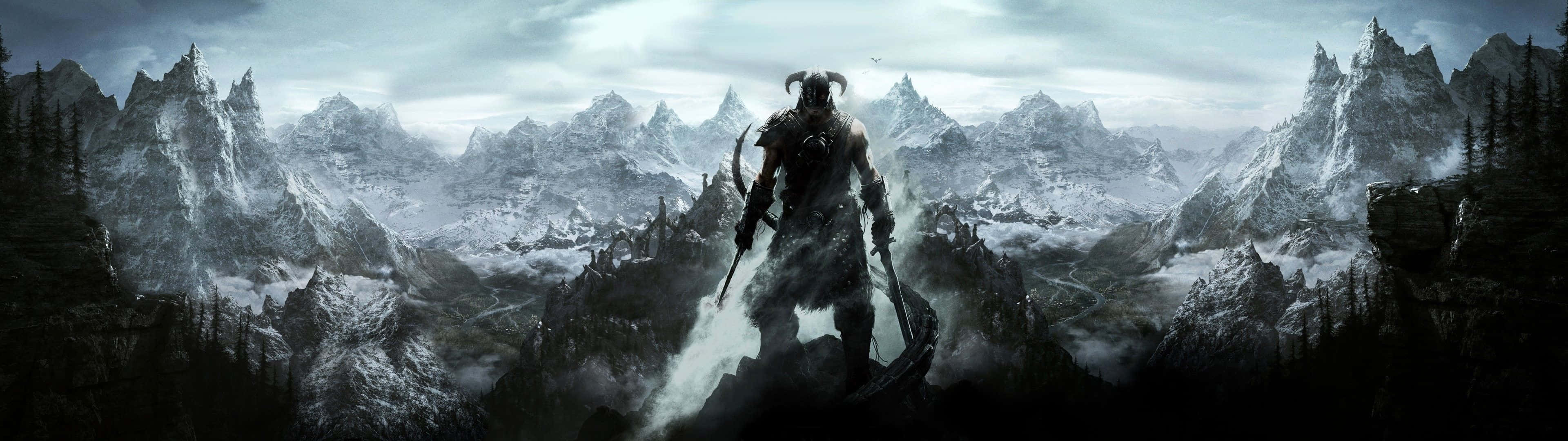 Великолепный фон для монитора Pixel 3 из Skyrim Обои