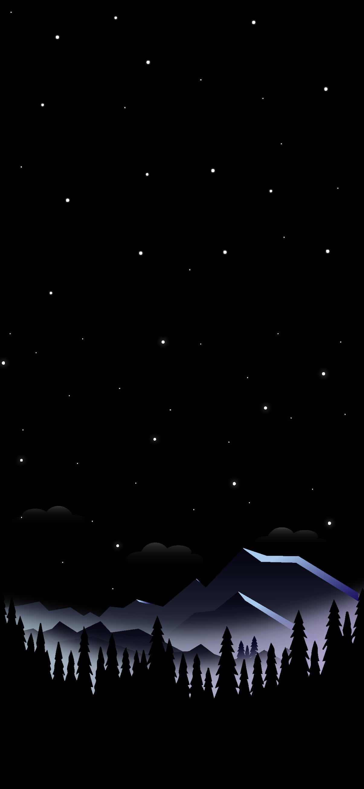 Лесной фон Pixel 3XL AMOLED Обои