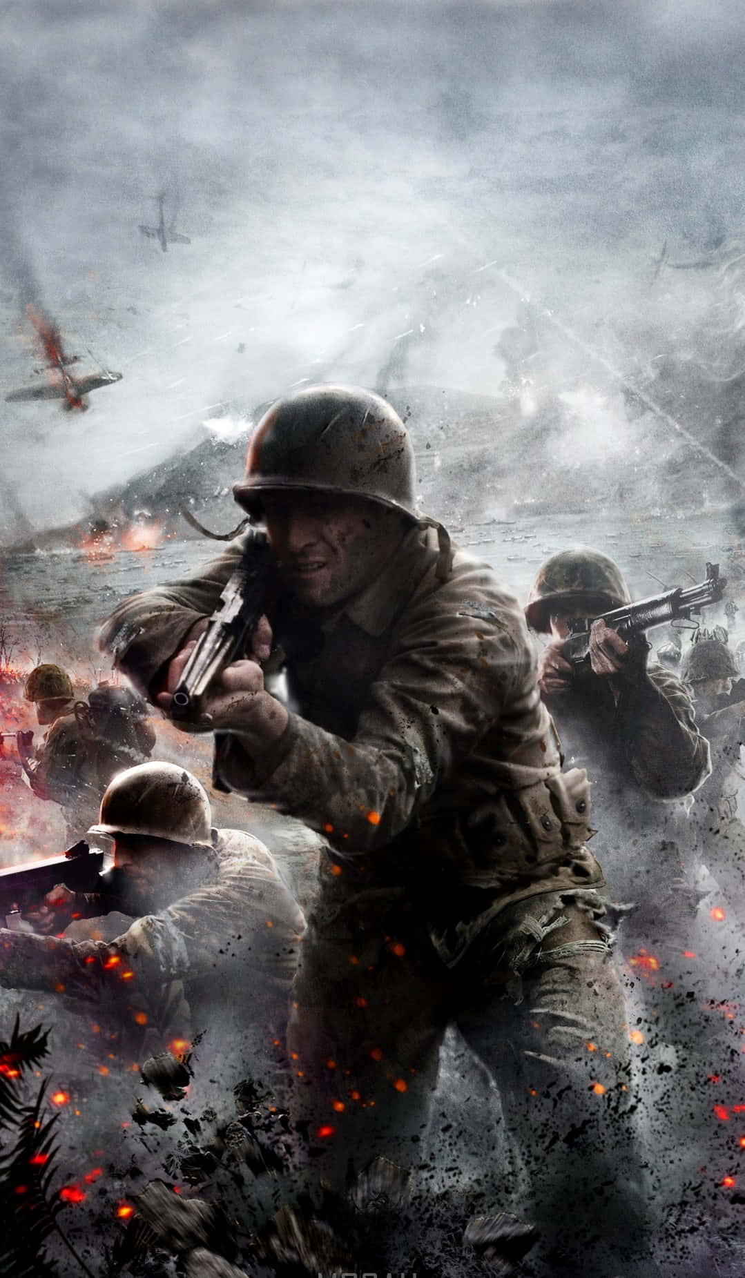 Pixel 3xl Battlefield 1 Солдаты в пепельной среде Обои