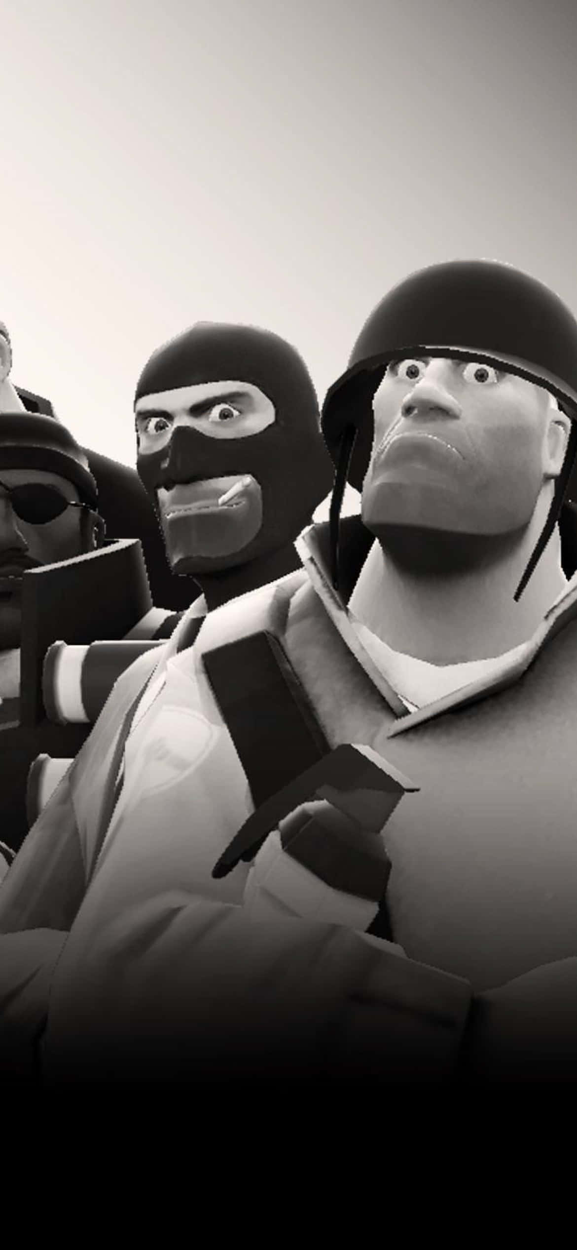 Pixel 3xl Team Fortress 2 фон Шпион и Солдат Обои