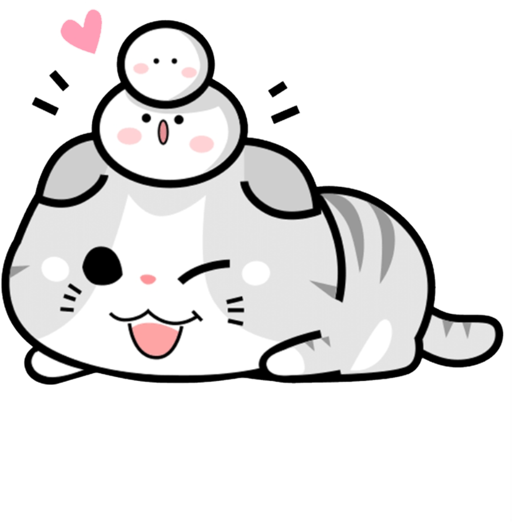 Милые друзья кошка и тюлень.PNG Обои