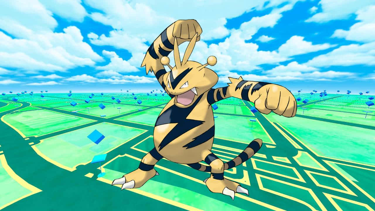 Электробуз исследует мир Pokemon Go Обои