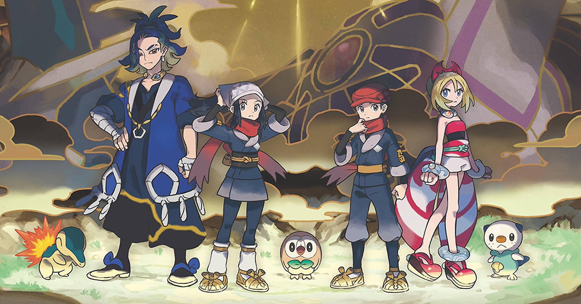Персонажи Pokemon Legends Arceus Обои