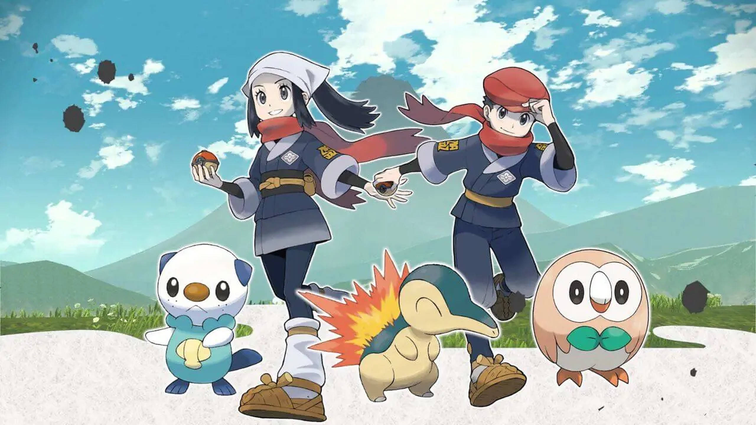 Pokémon Legends Arceus цифровой арт Обои