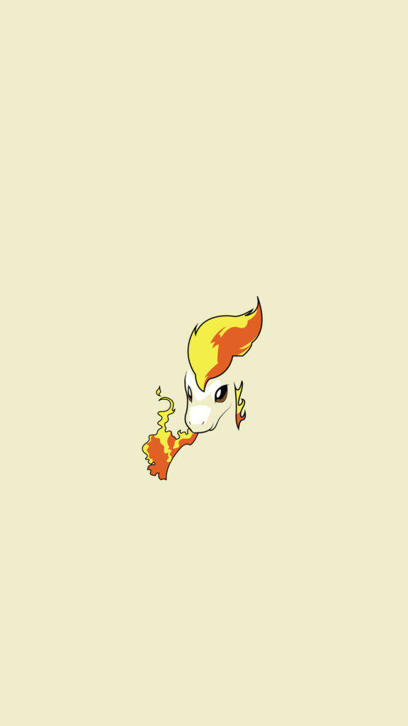 Ponyta Огненное лицо Pokemon iPhone Обои
