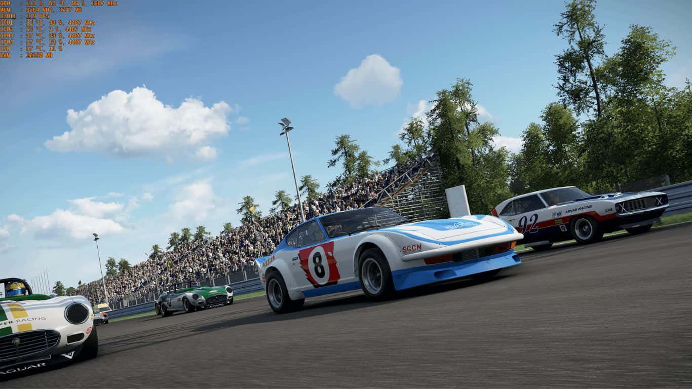 Фон Project Cars 2 1366x768 80+ FPS Обои