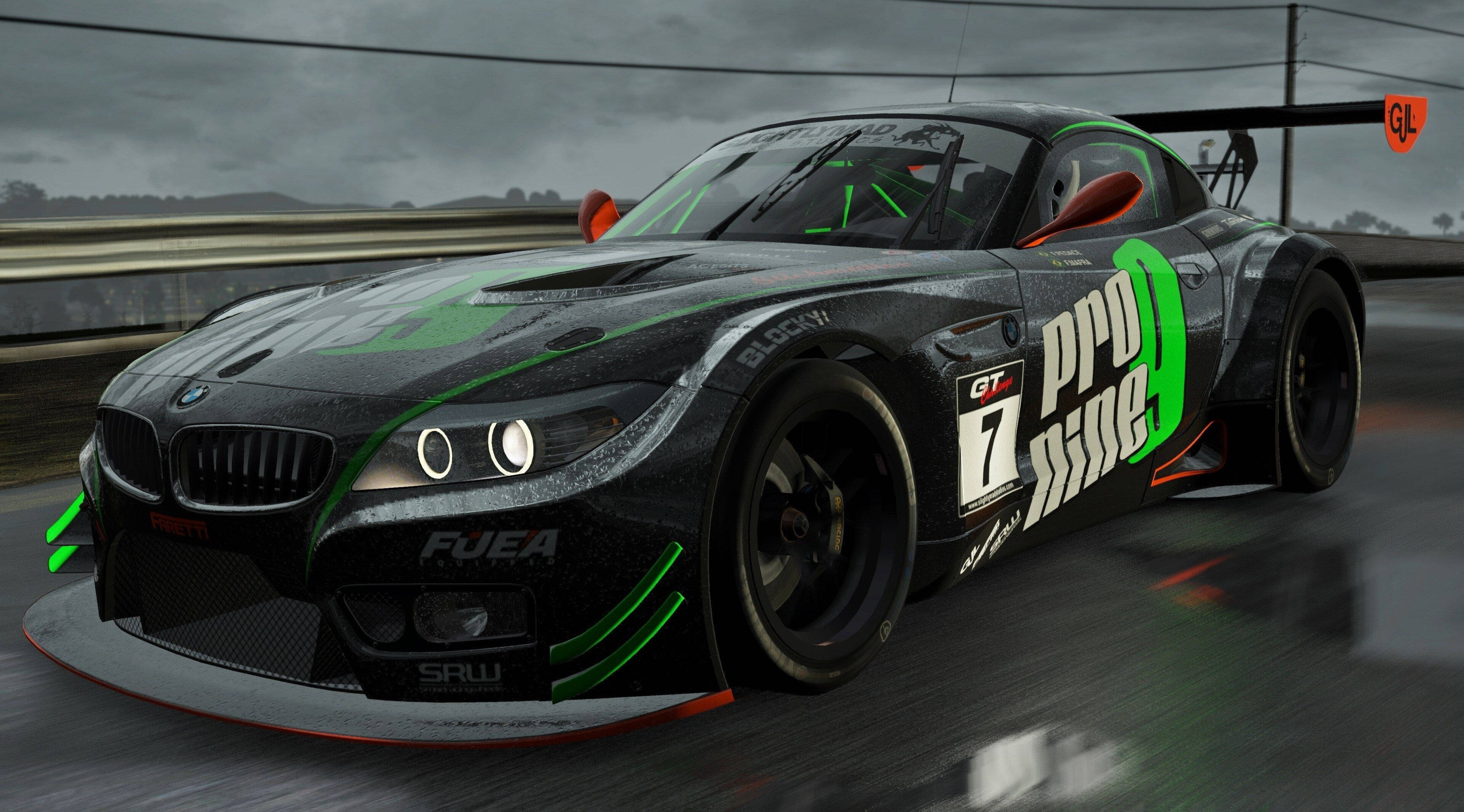 Project Cars 4K Черный BMW M6 Обои