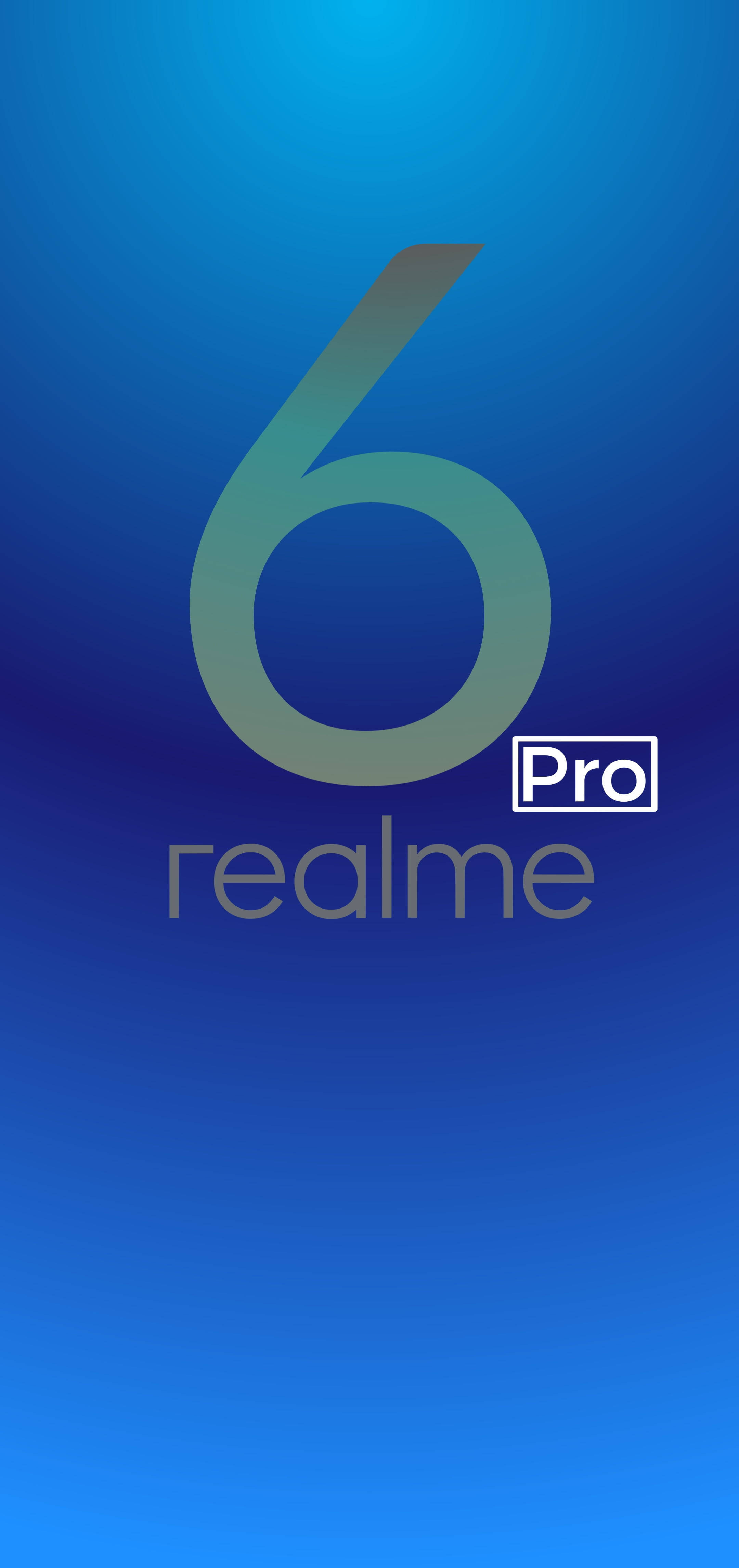 Яркий логотип Realme на выразительном черном фоне. Обои