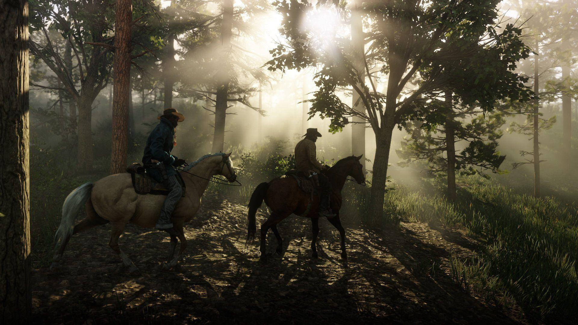 Red Dead Redemption 2 4K Путешествие Обои