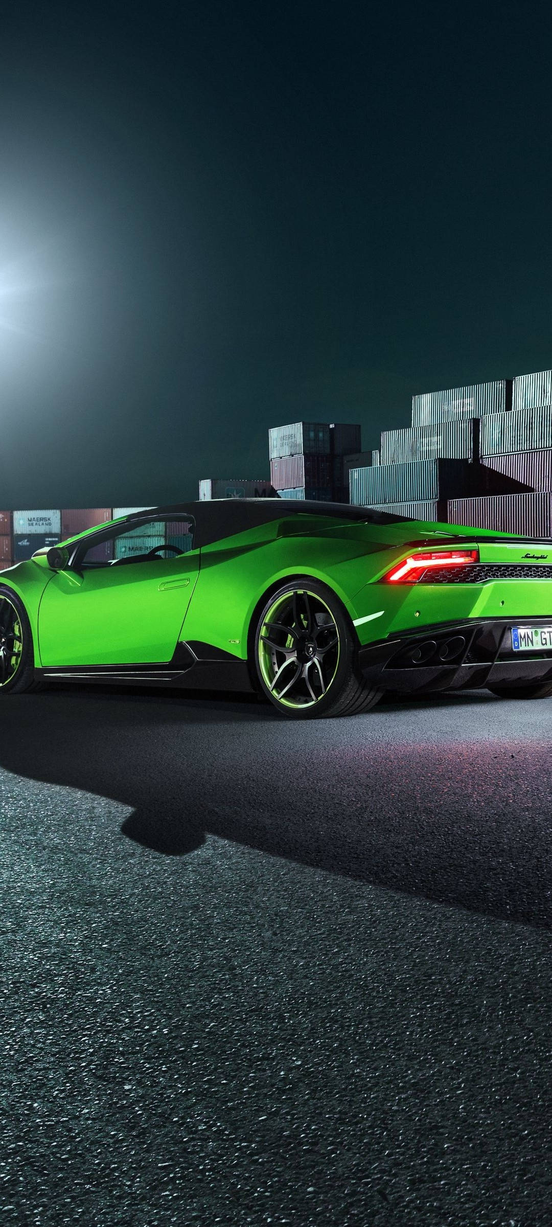 Redmi Note 10 Зеленый Lamborghini Huracán Обои