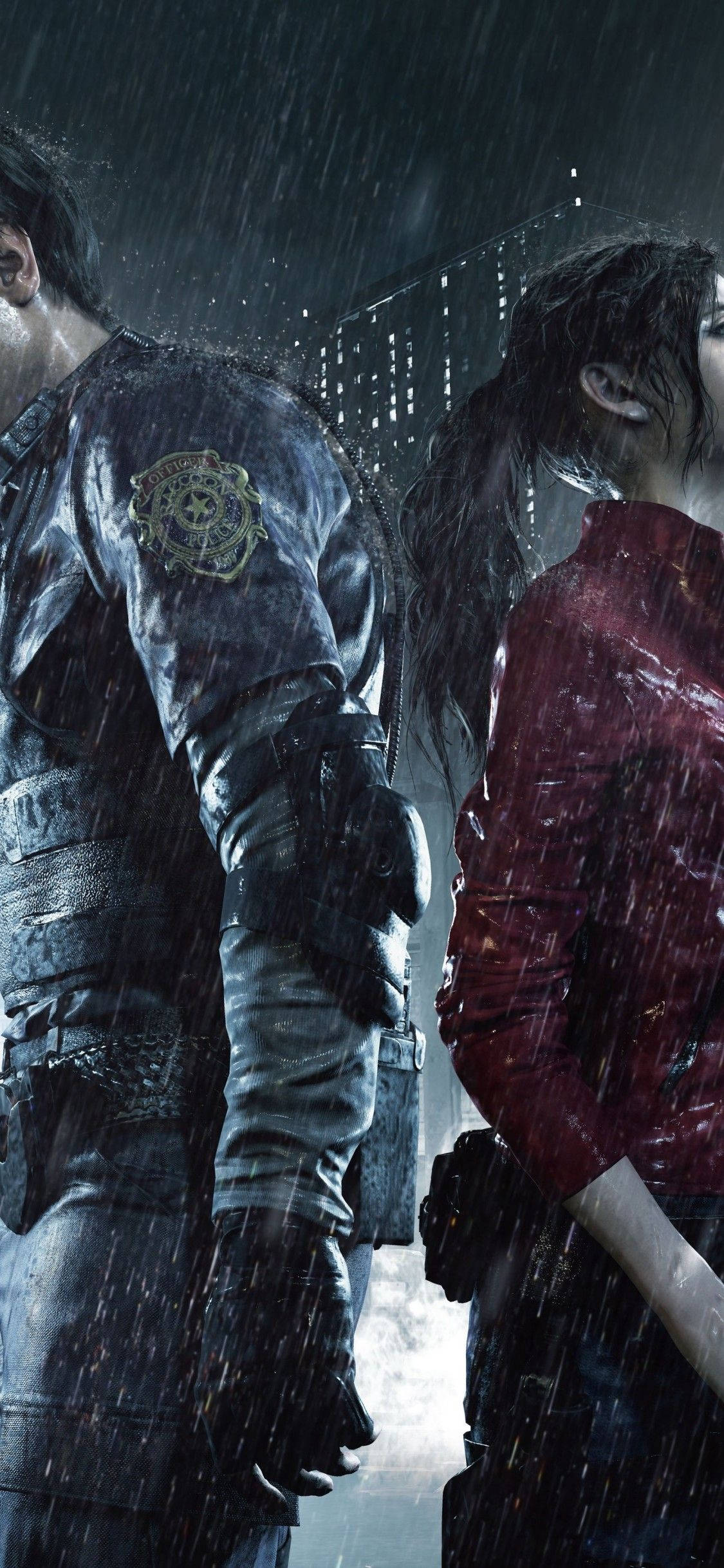 Воссоединение друзей — Леон Кеннеди и Клэр Редфилд в ремейке Resident Evil 2 Обои