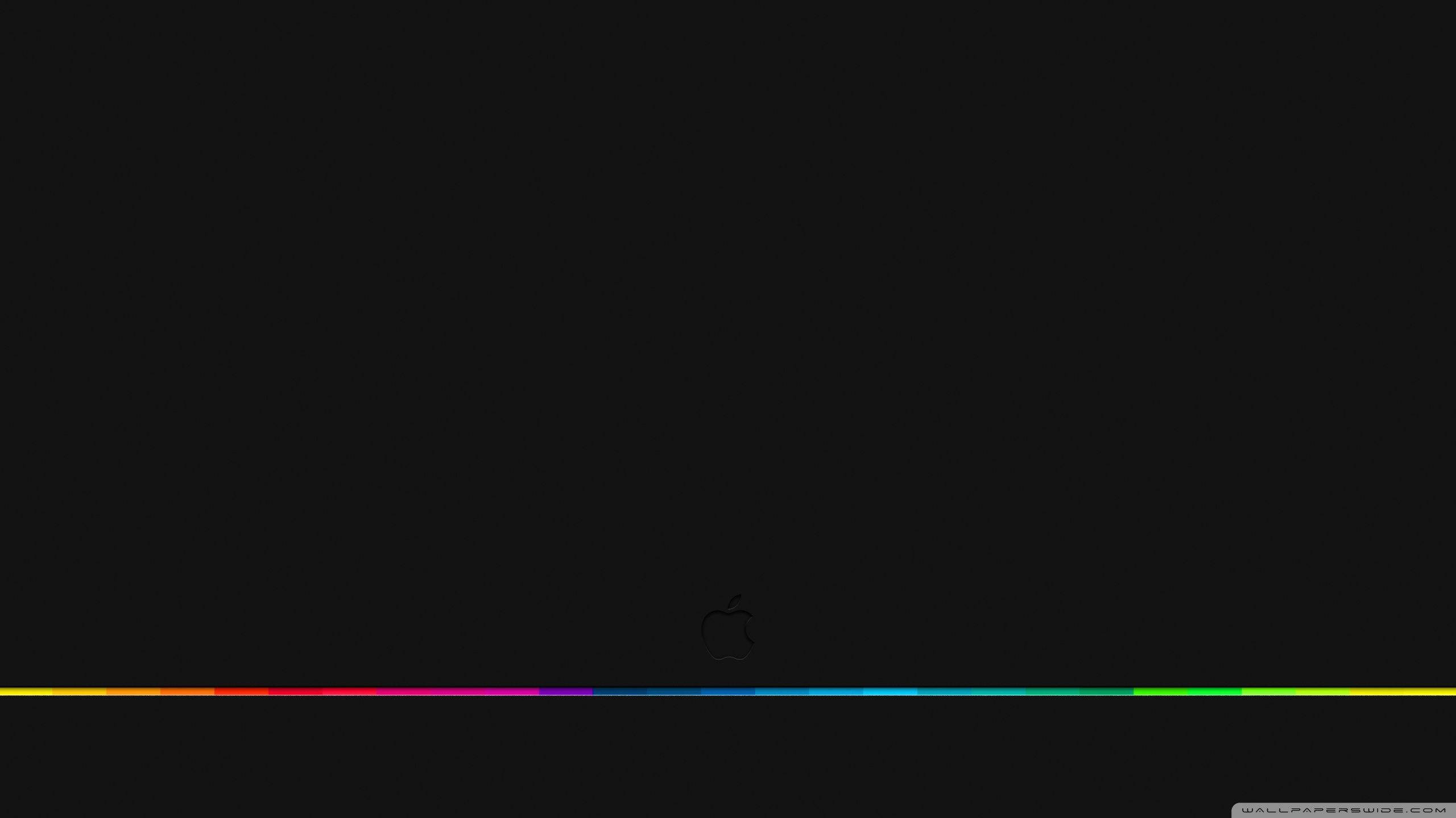 RGB 4K линия логотипа Apple Обои