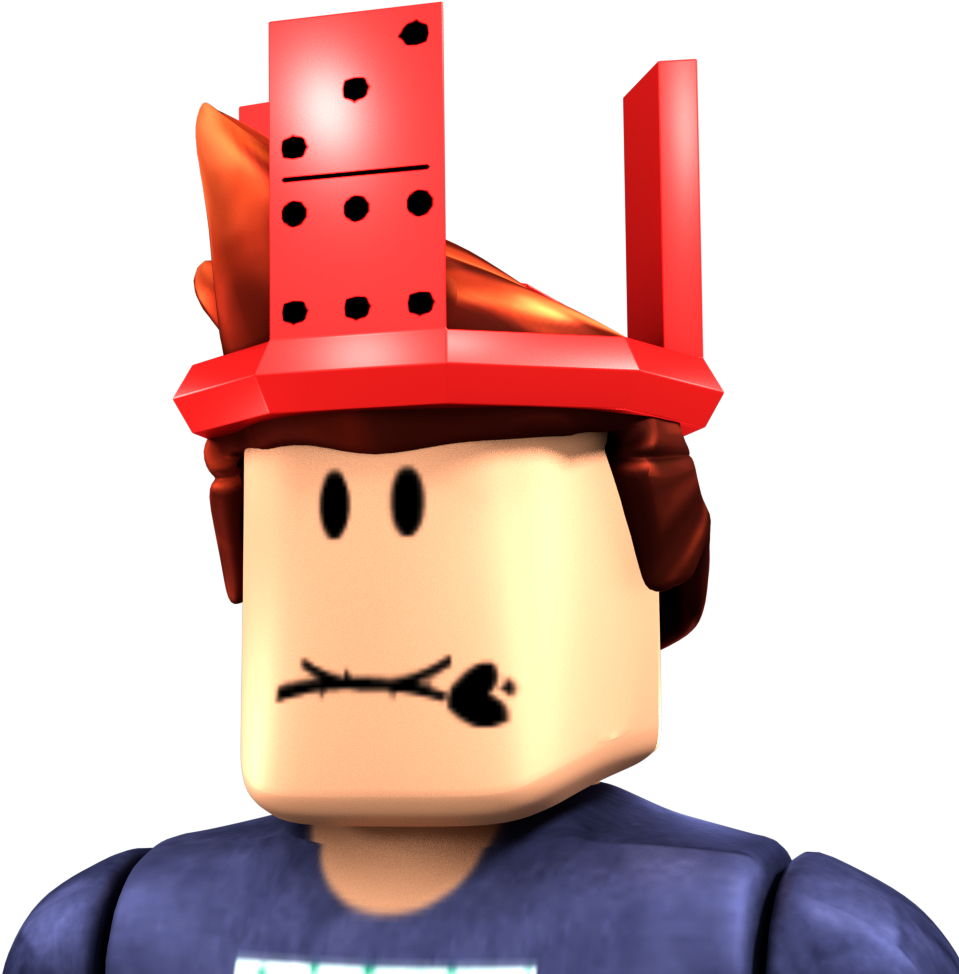 Персонаж Roblox в красной шляпе Обои