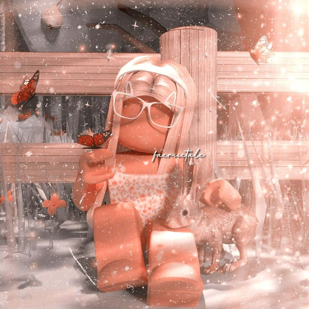 Эстетичная девушка в стиле преппи из Roblox для летнего фото профиля Обои