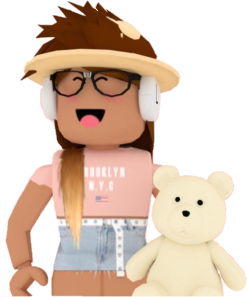 Аватар Roblox с плюшевым мишкой Обои