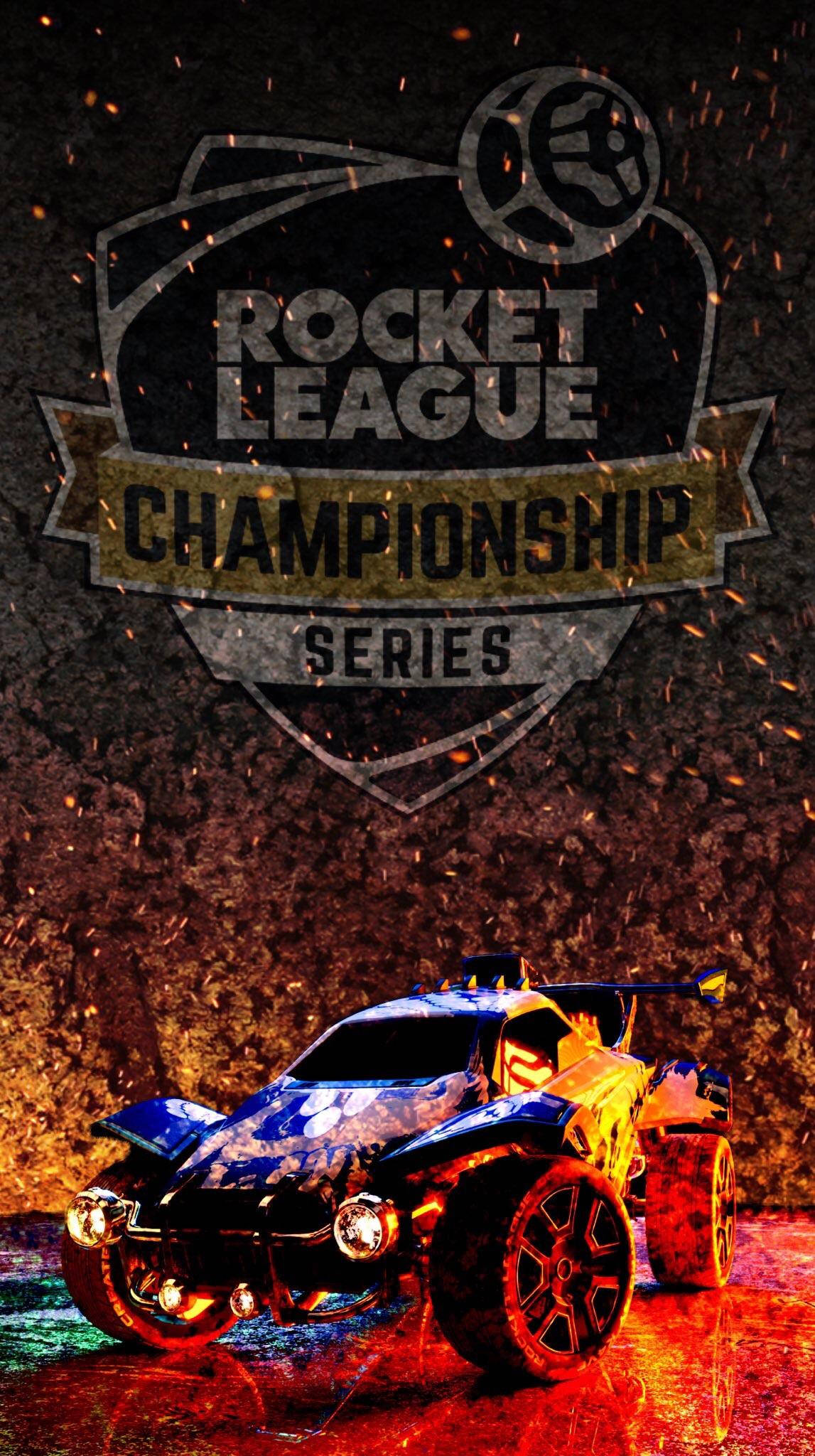 Rocket League: Пылающий автомобиль Обои