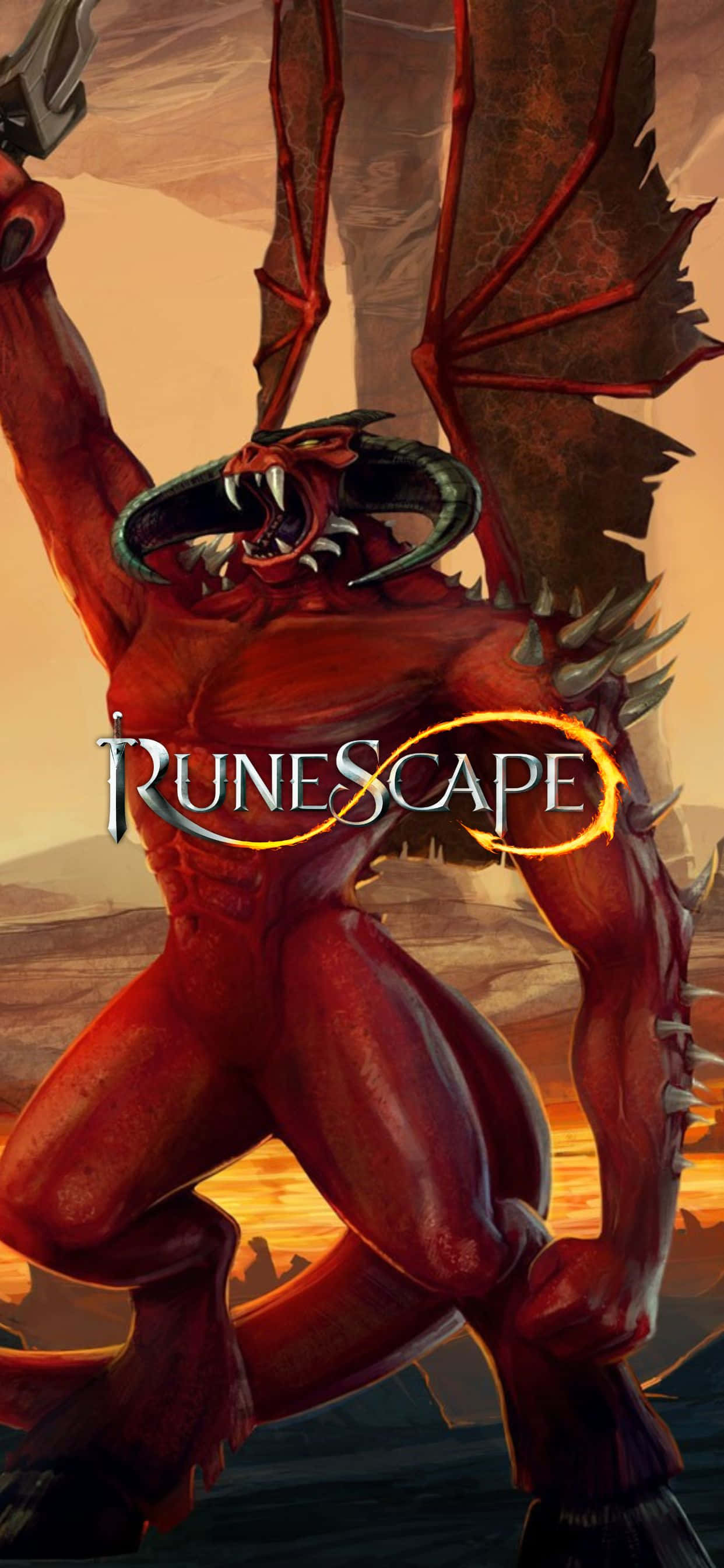 Исследуйте мир Runescape на вашем iPhone Xs Max Обои