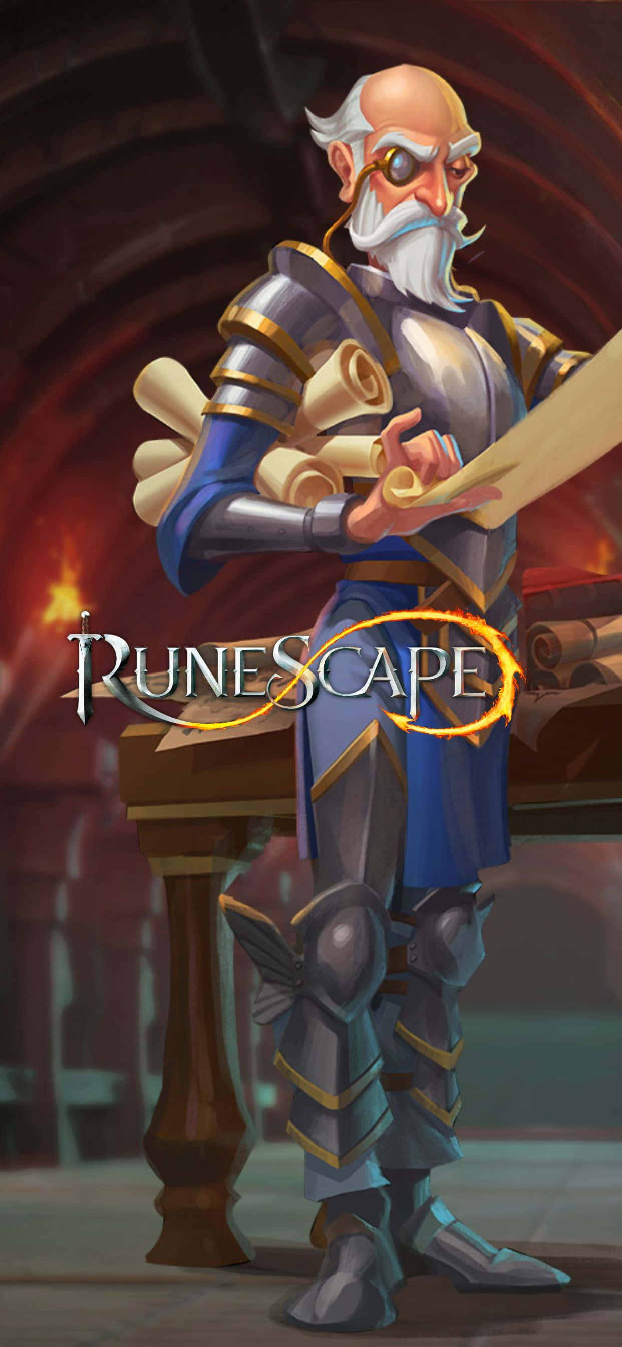 Исследуйте мир Runescape с iPhone Xs Max Обои