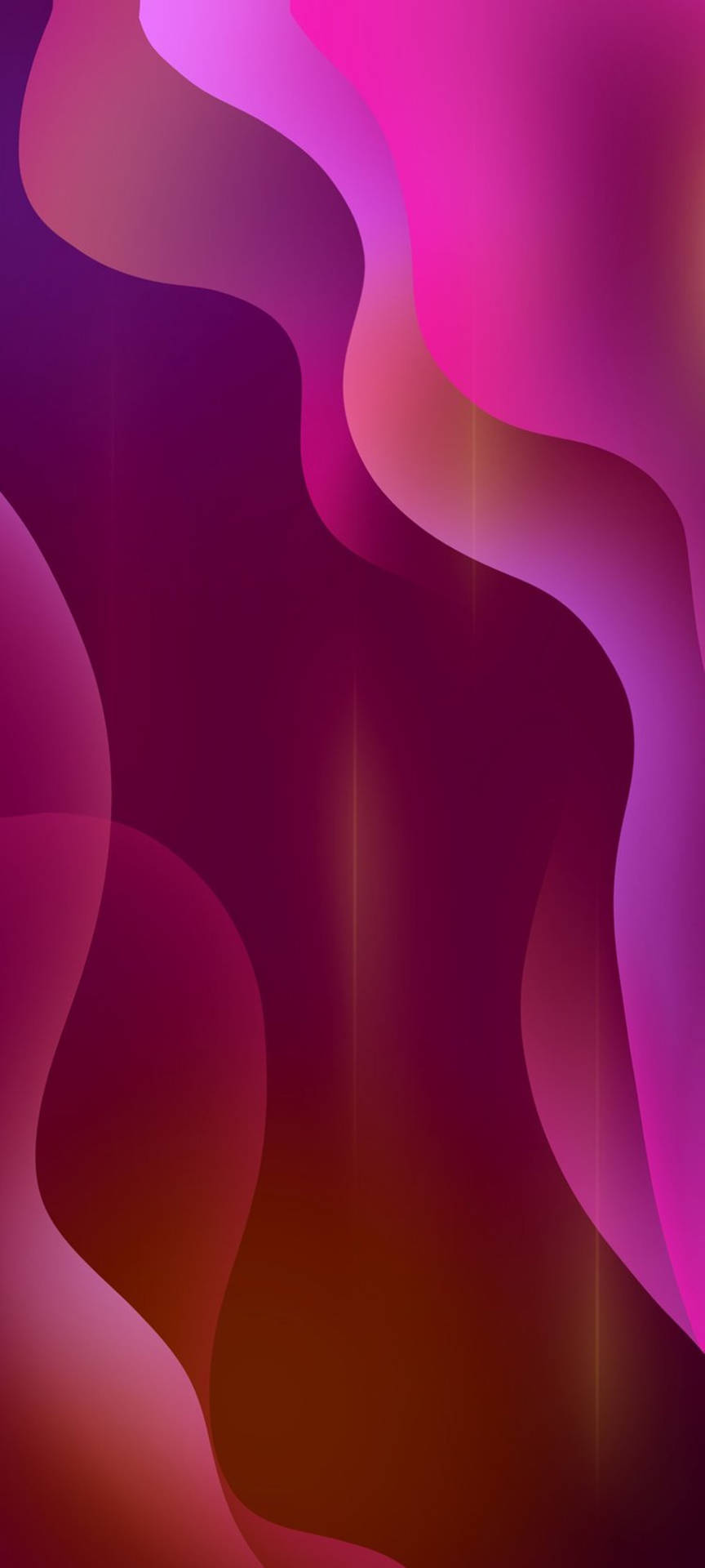 Обои Samsung Galaxy S22 с розовыми волнами
