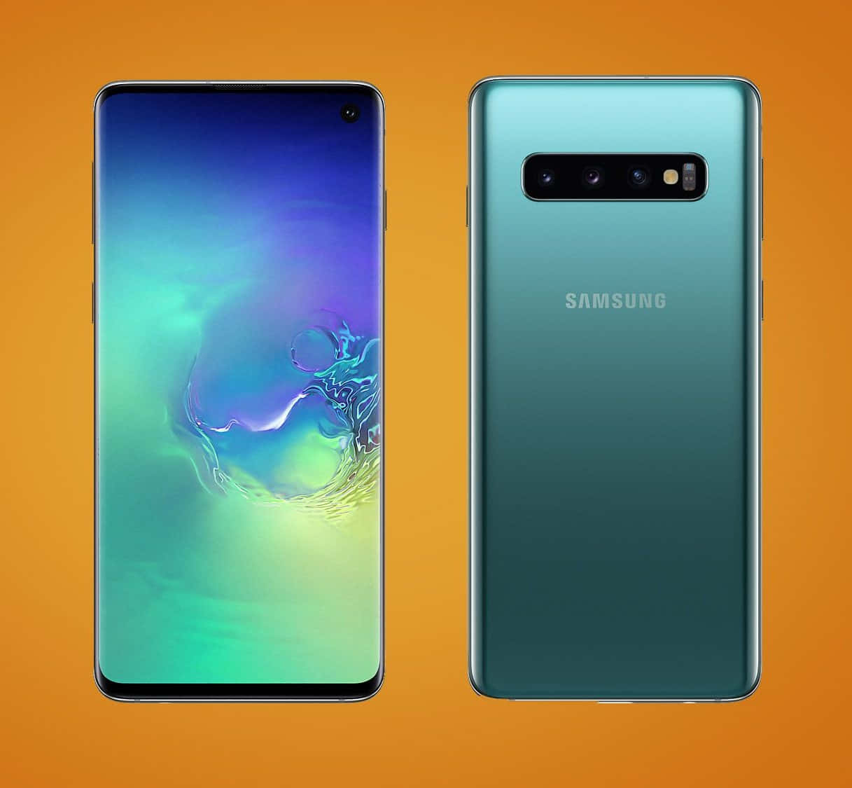 Крупный план Samsung Galaxy S10 Обои