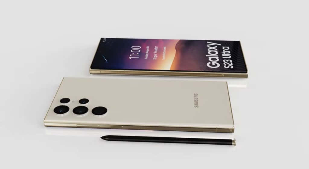 Samsung S23 Ultra золотой Обои