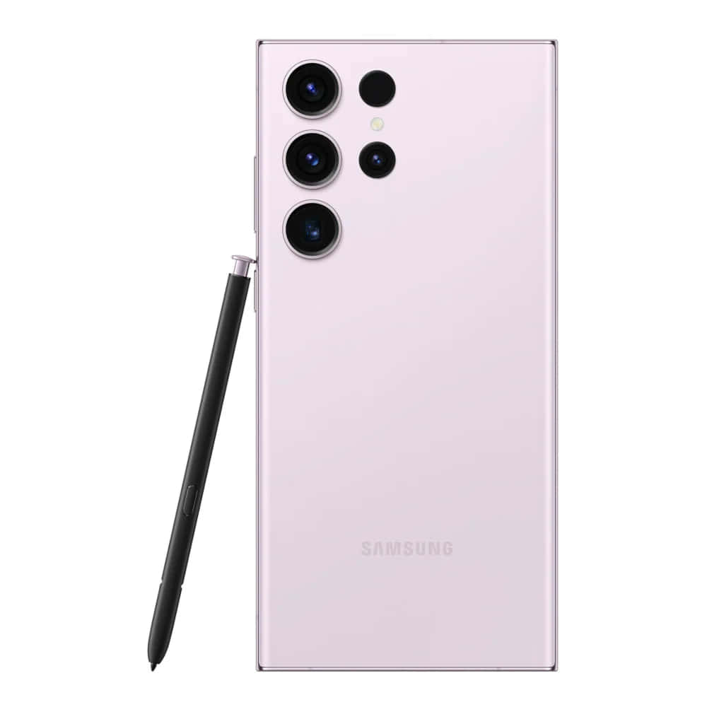 Розовый Samsung S23 Ultra с S Pen Обои