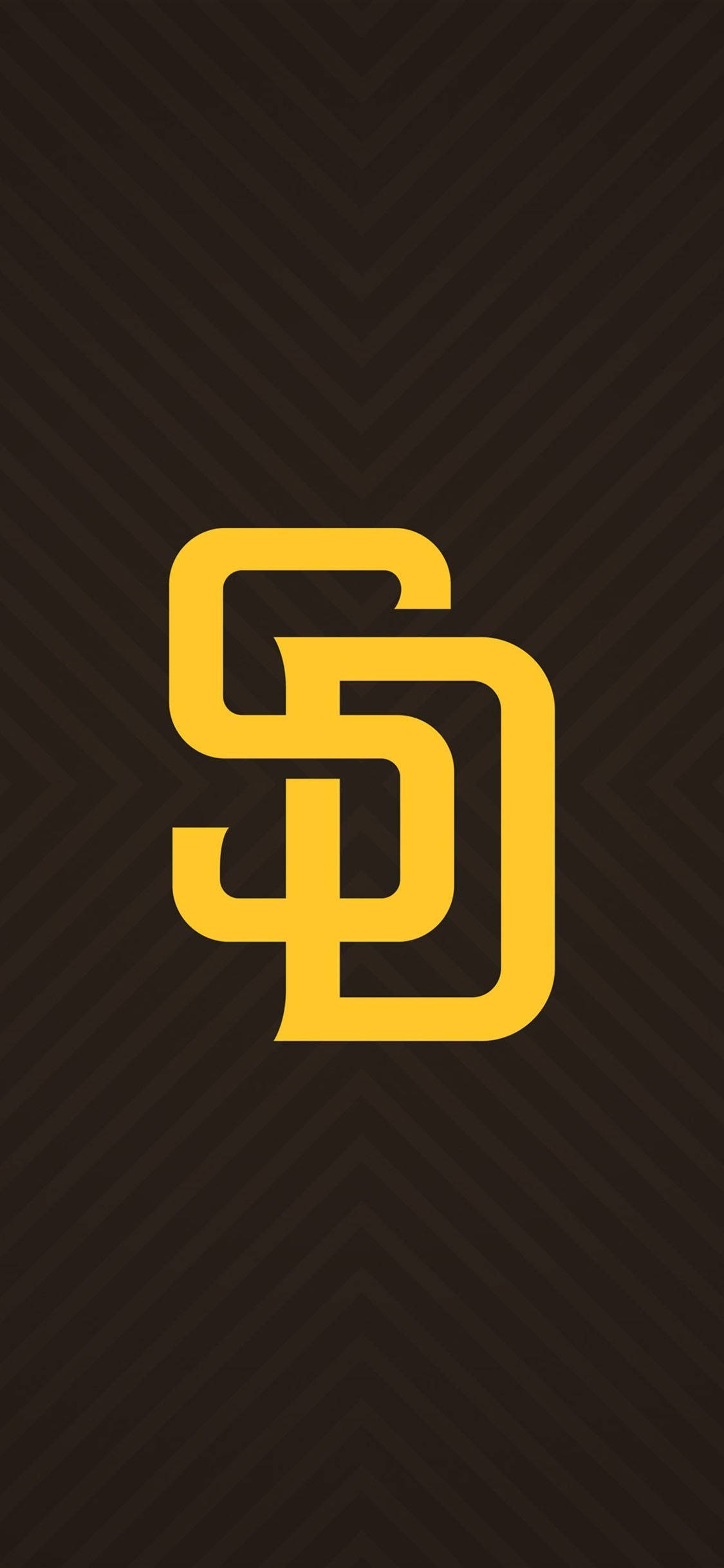 Желтый логотип San Diego Padres Обои