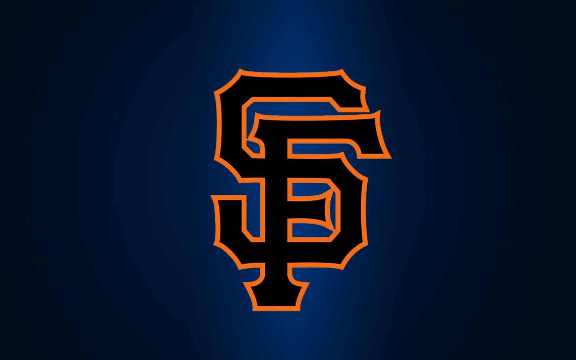 Сине-черный логотип San Francisco Giants Обои
