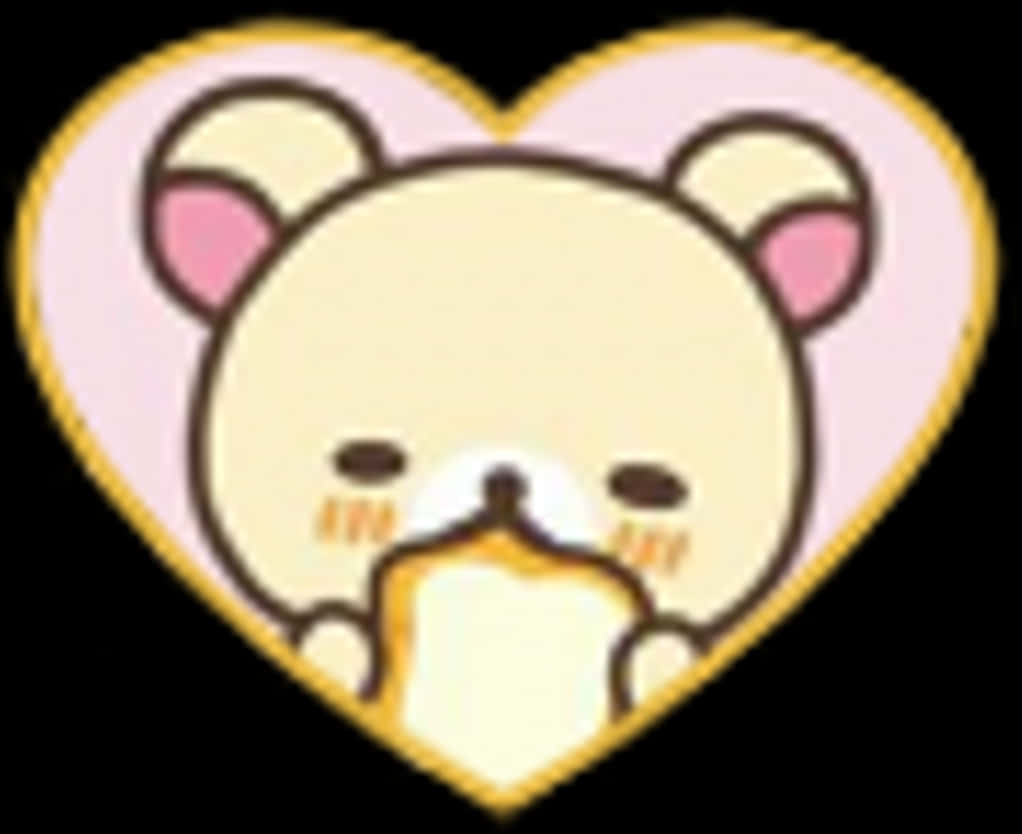 Персонаж Sanrio в форме сердца Обои