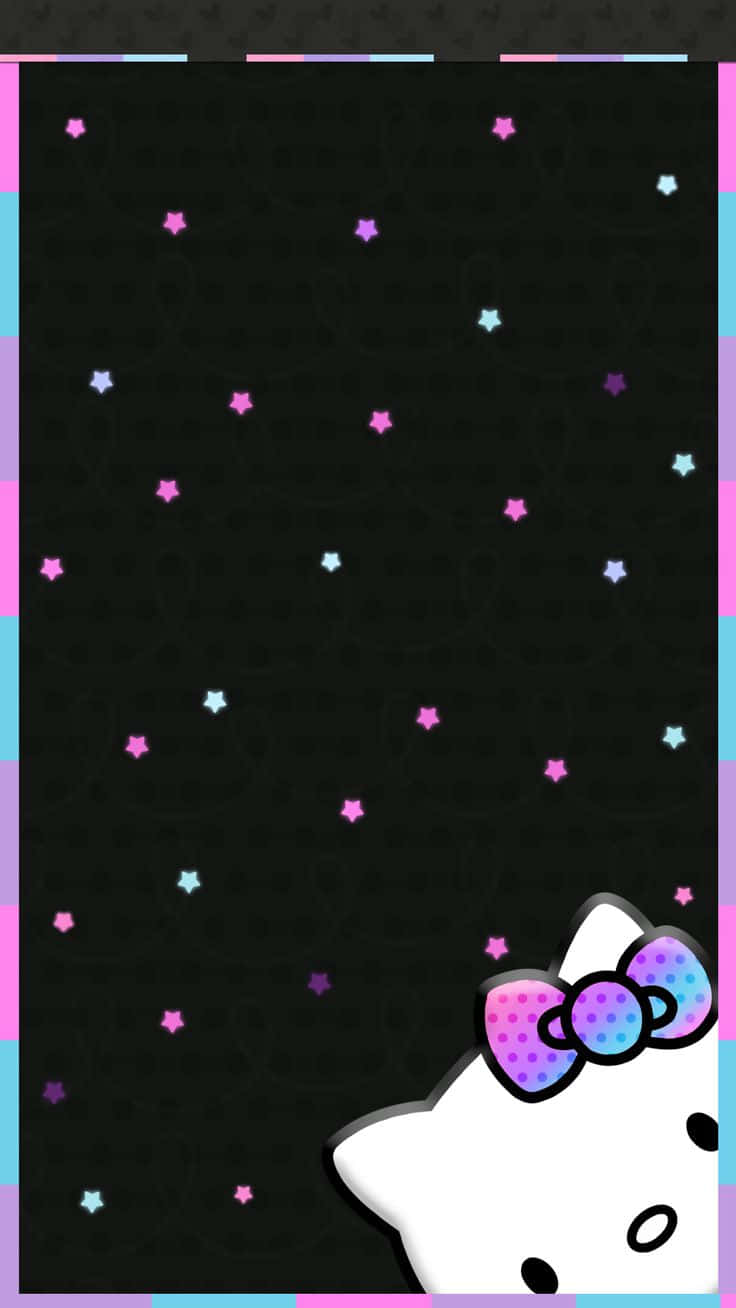 Черный телефон Sanrio Обои