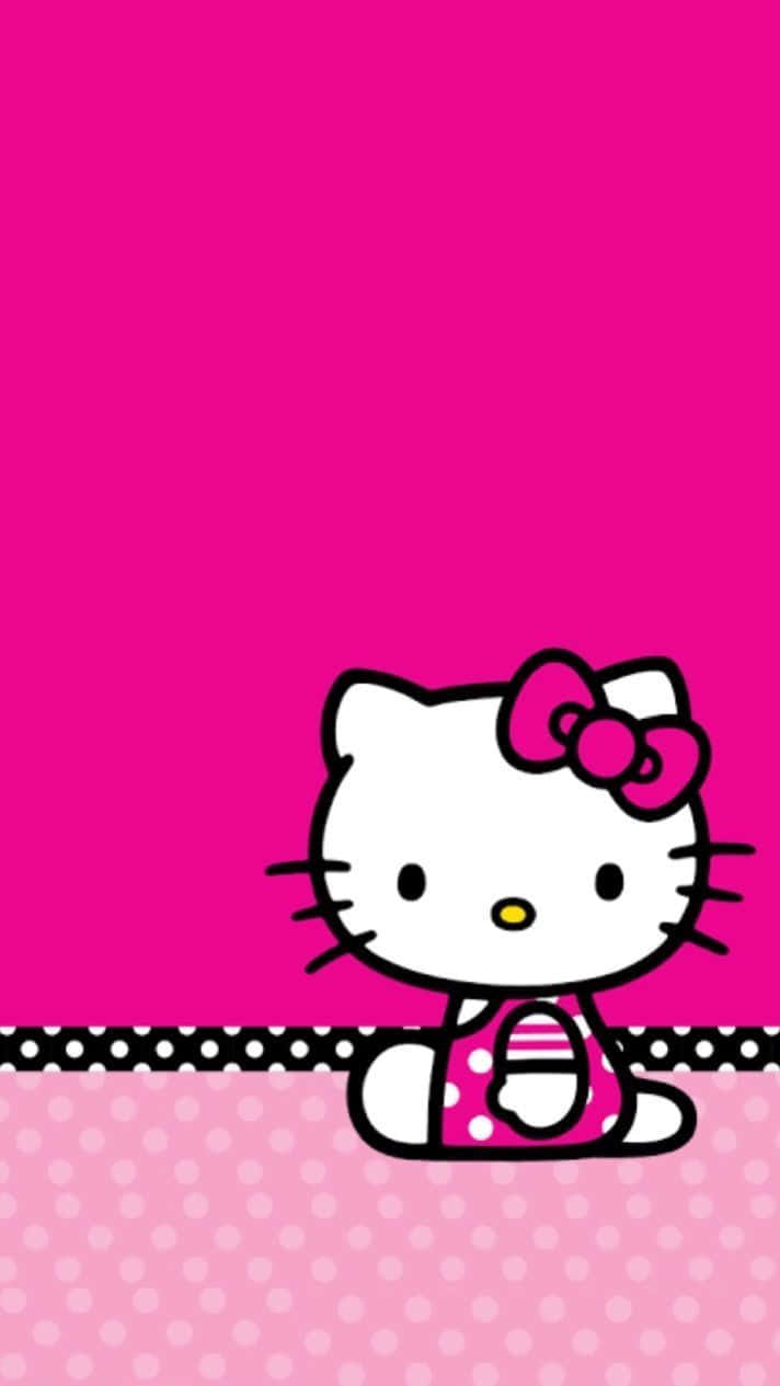 Розовый телефон Sanrio Обои