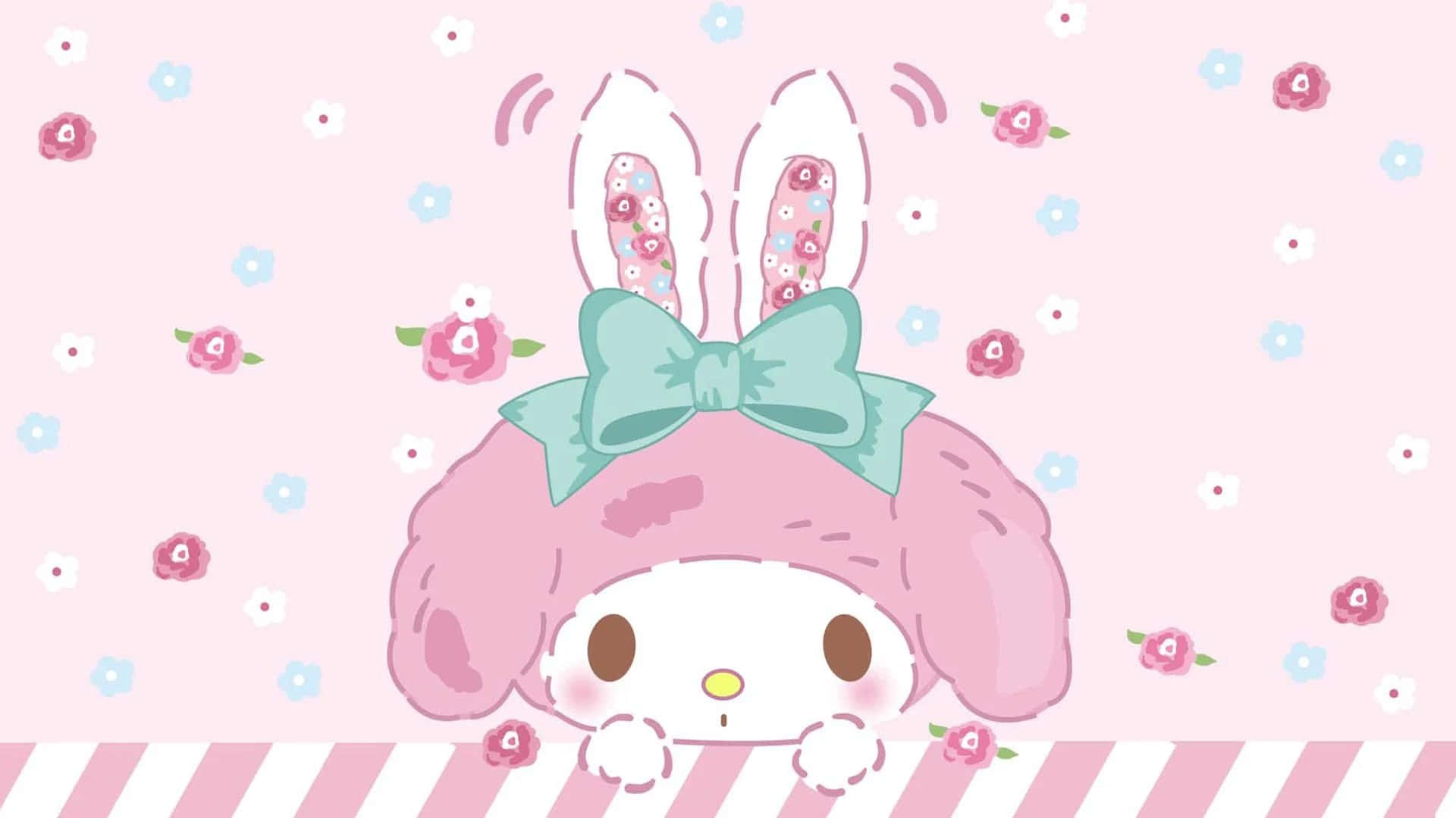 Покажи свою любовь к Sanrio с этим весёлым фоном! Обои