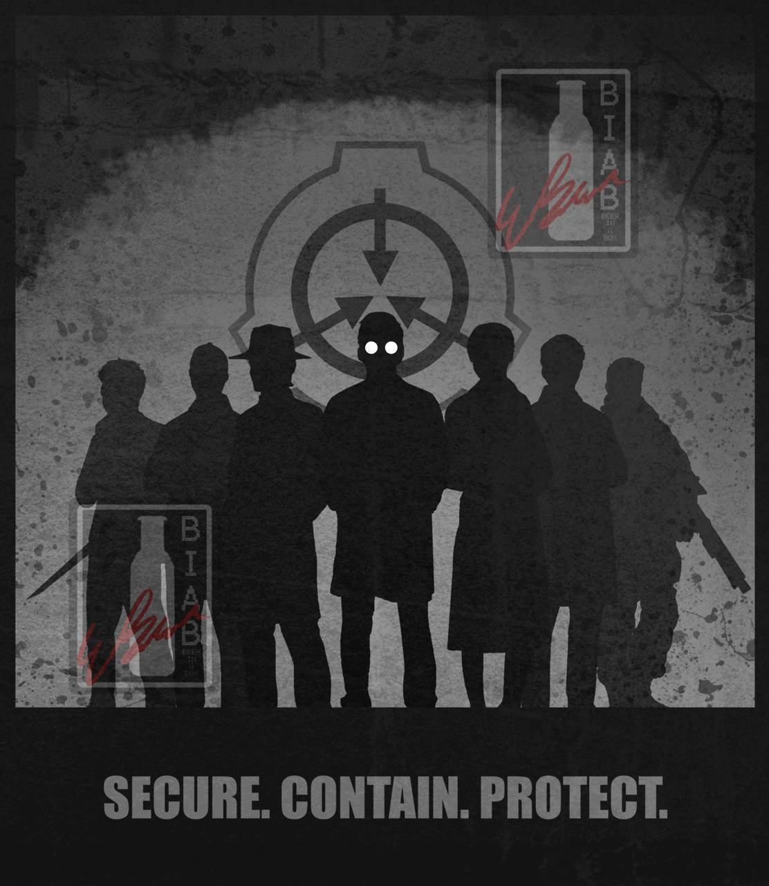 Персонажи SCP в теневой форме Обои