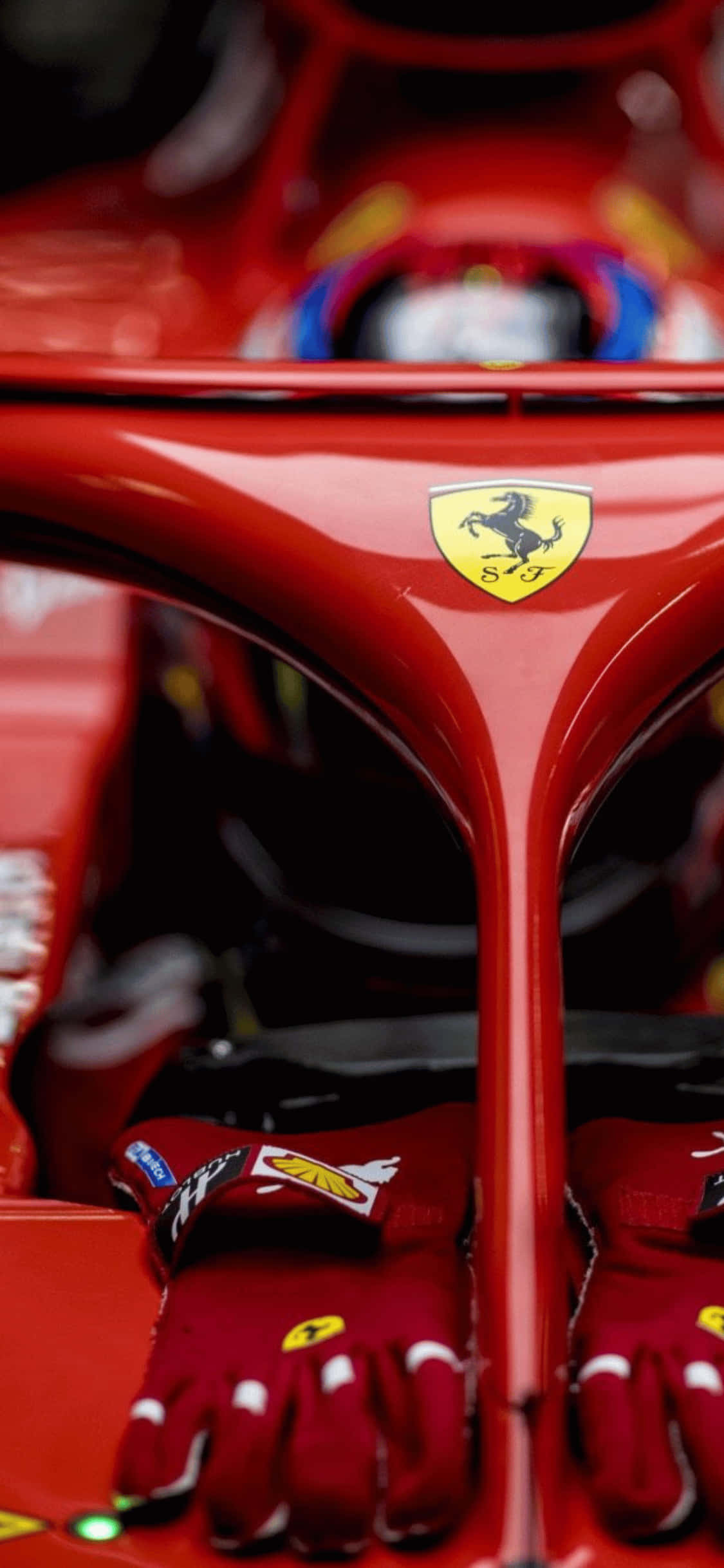 Логотип Scuderia Ferrari для iPhone Xs F1 2018 Обои