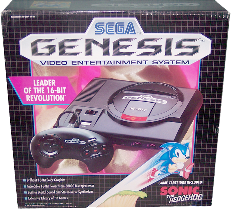 Коробка с консолью Sega Genesis Обои