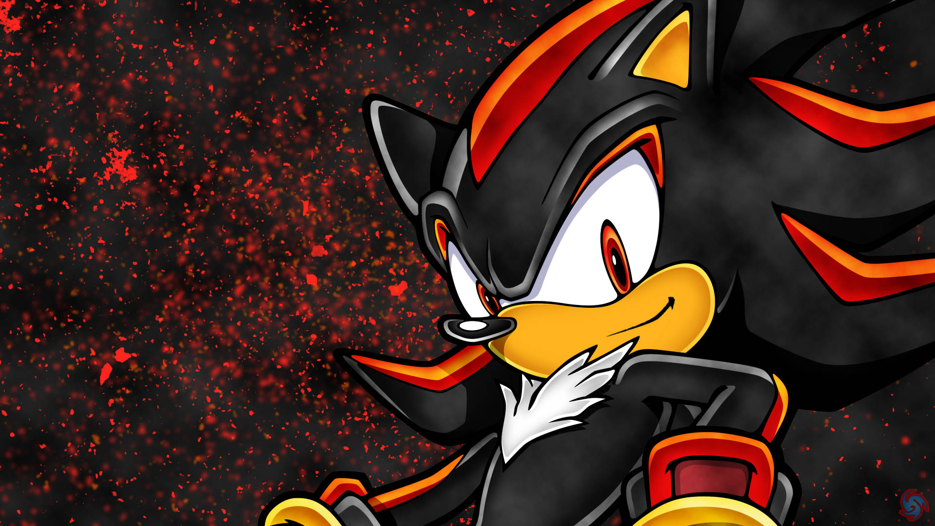 Гордый мультяшный арт Shadow the Hedgehog для аватарки Обои