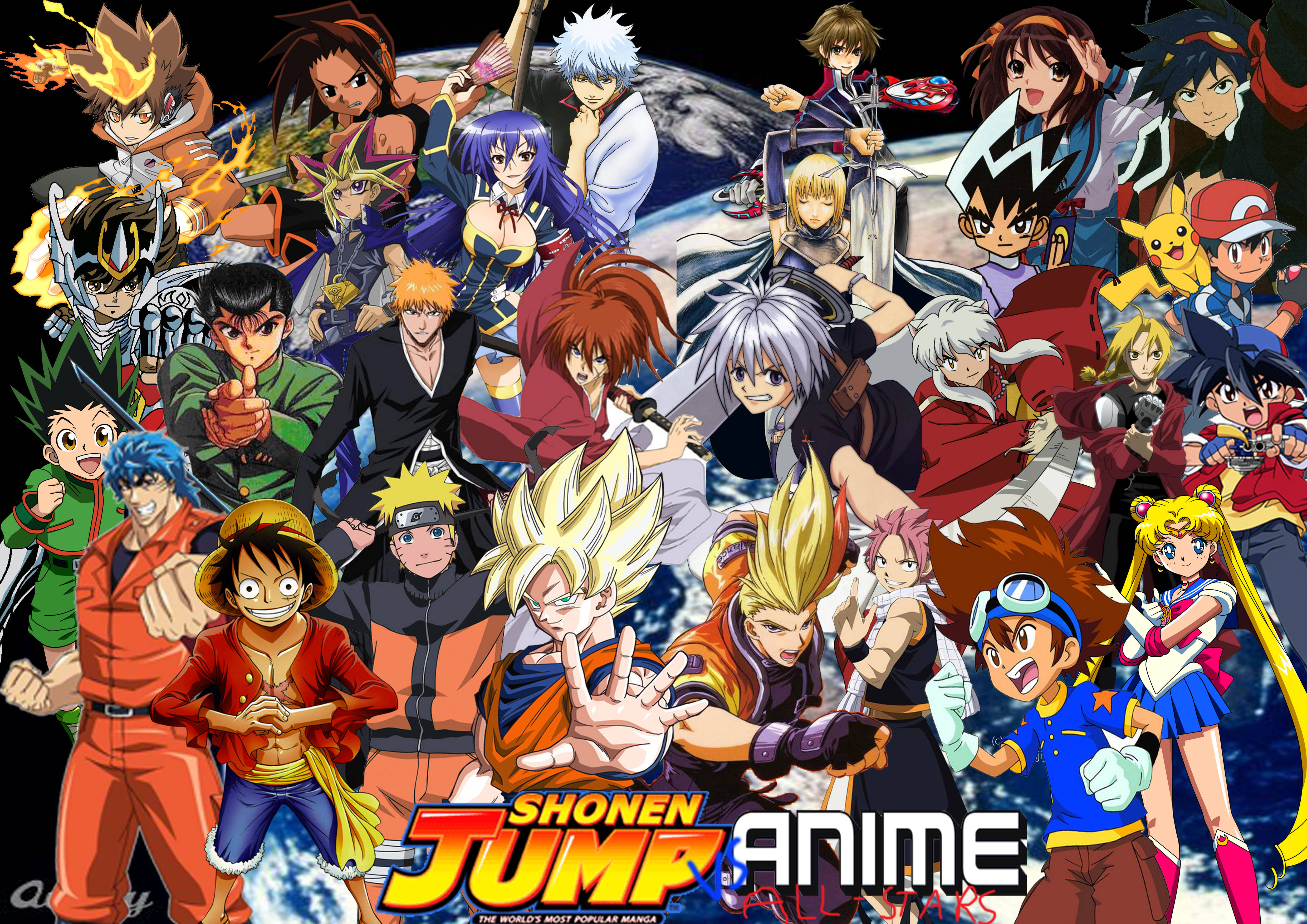 Все персонажи аниме Shonen Jump Обои