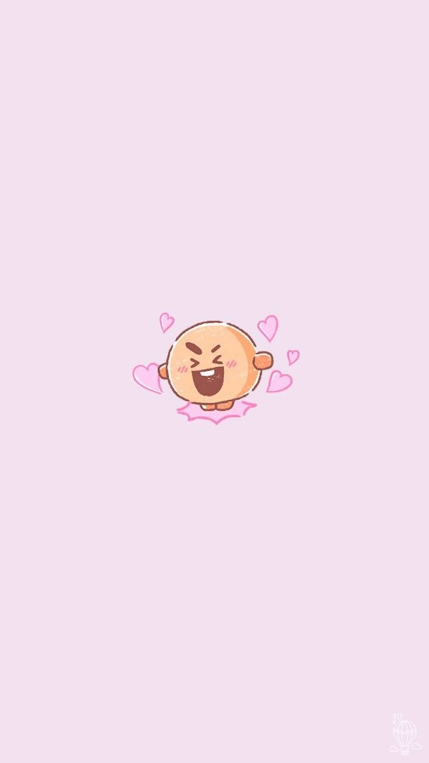 Минималистичный постер Shooky от BT21 Обои