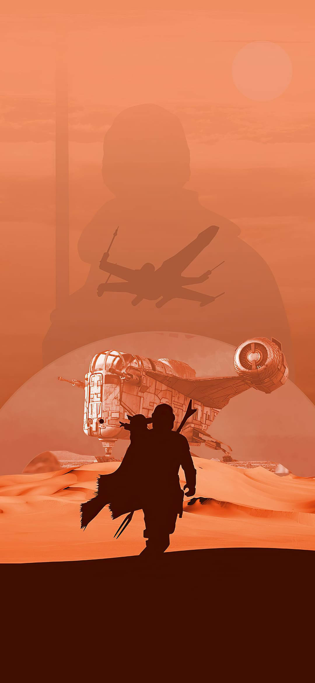 Silhouette Star Wars iPhone 6 Plus Обои