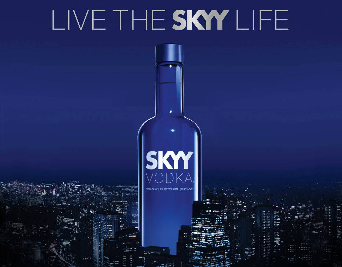Постер Skyy Vodka «Живи жизнью Skyy» Обои