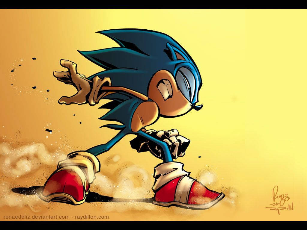 Скорость звука: фанатский арт Sonic the Hedgehog Обои
