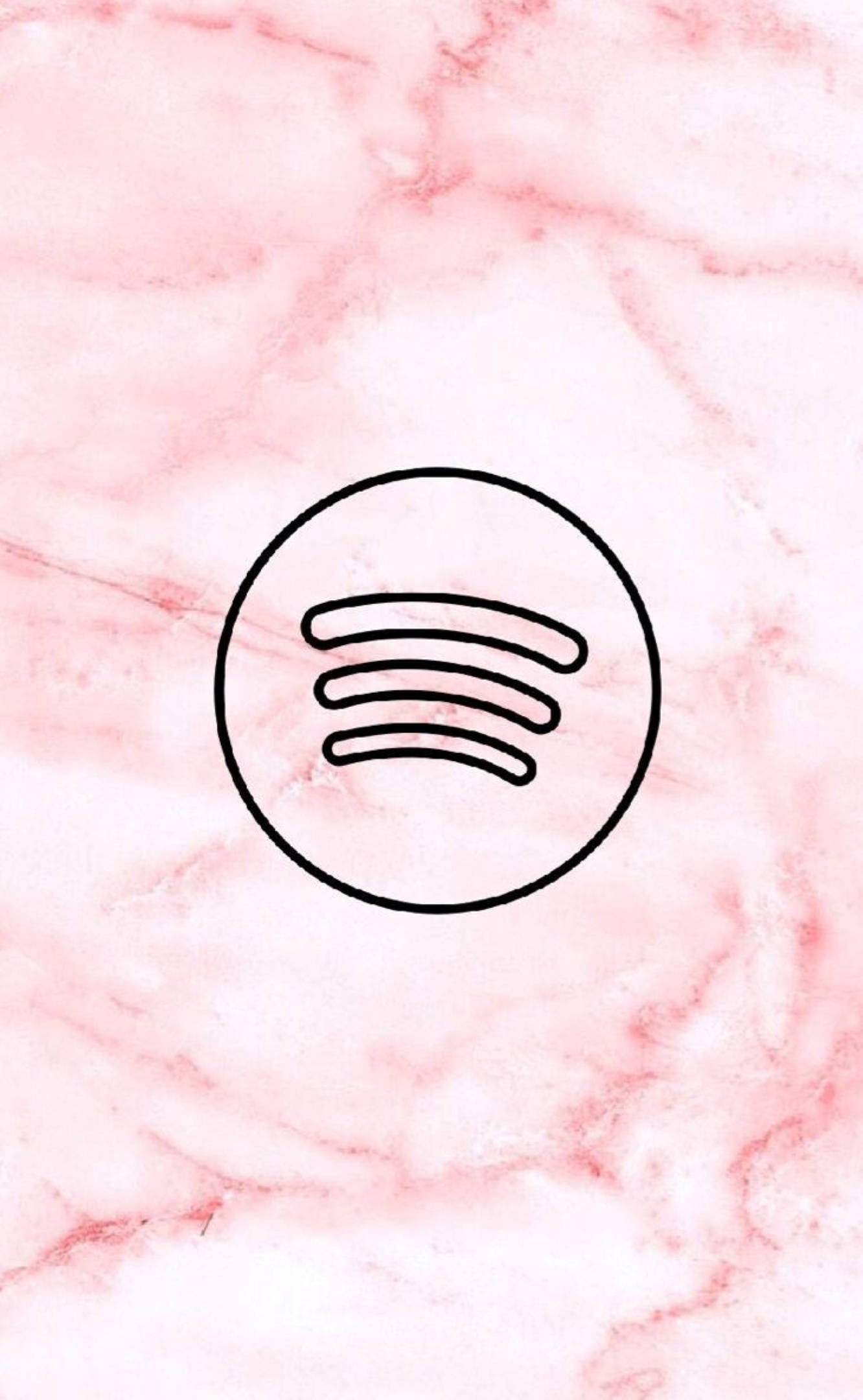 Мраморно-розовый Spotify Обои