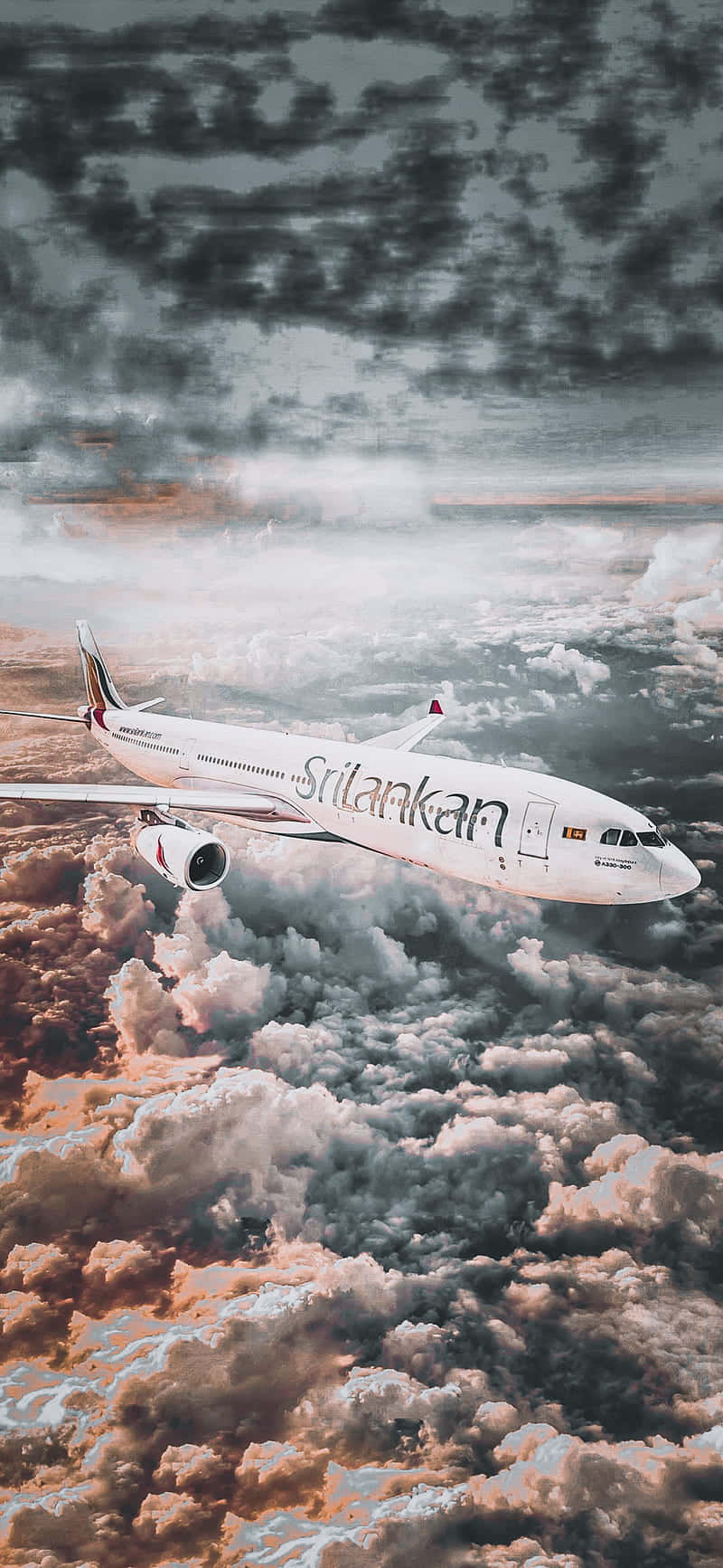 SriLankan Airlines Android Фон с самолетом Обои