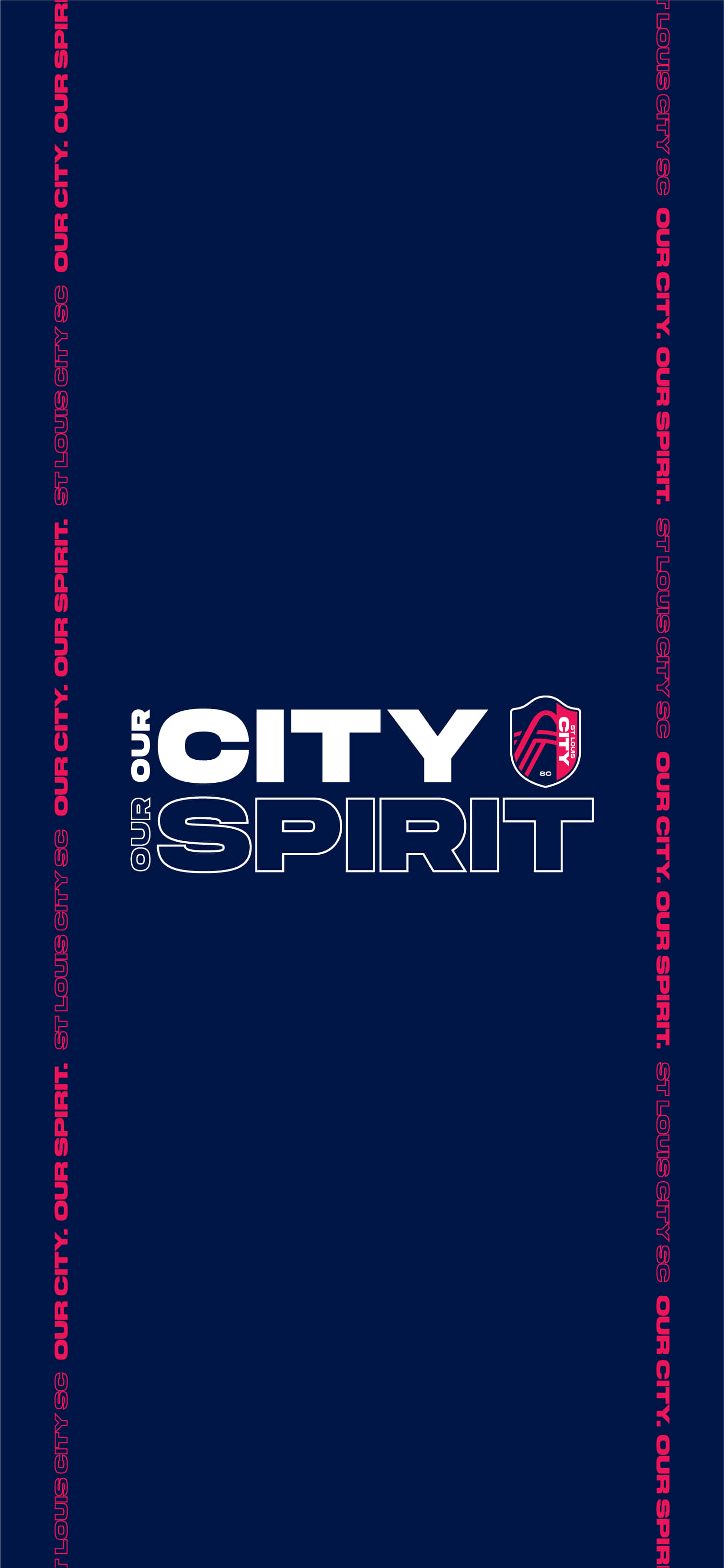 St. Louis City SC Наш город Наш дух Темно-синий Обои