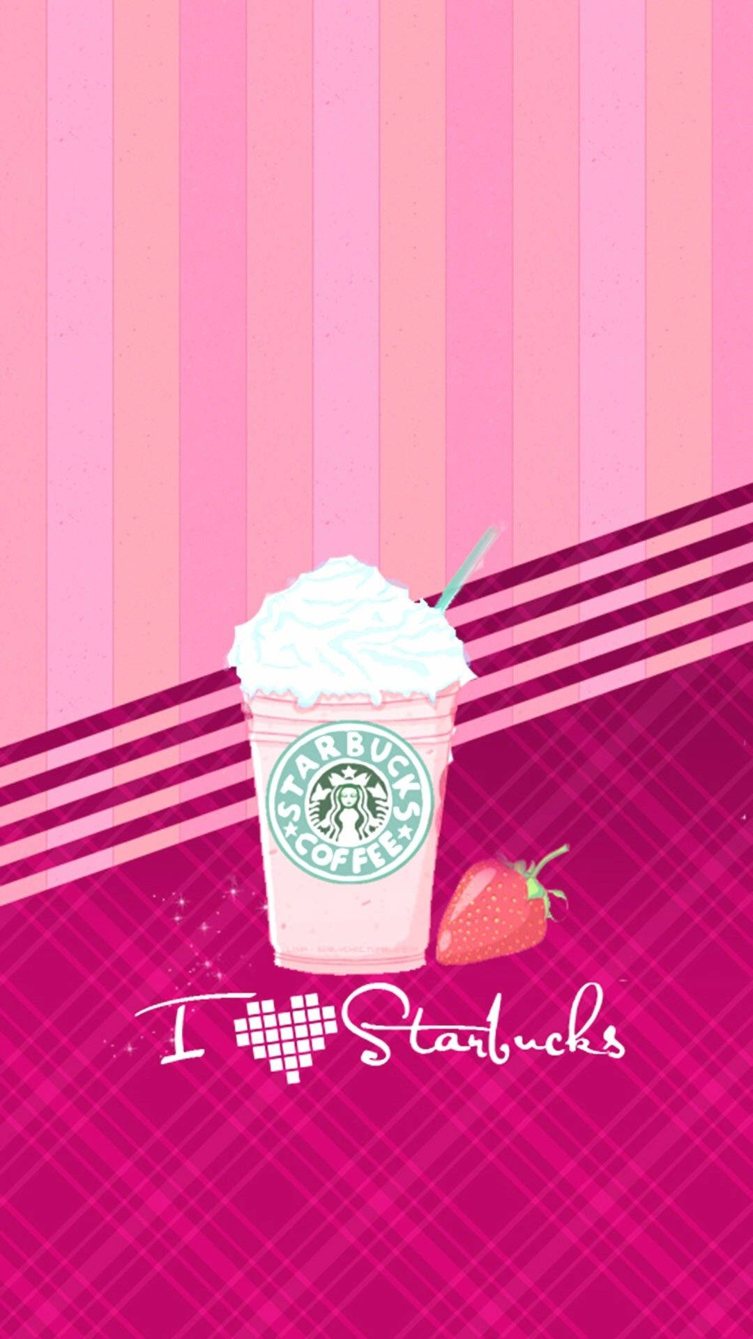 Милый девчачий телефон Starbucks Обои