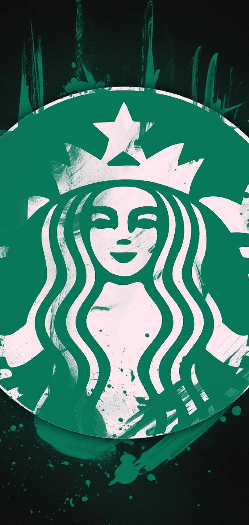Граффити Starbucks iPhone Обои