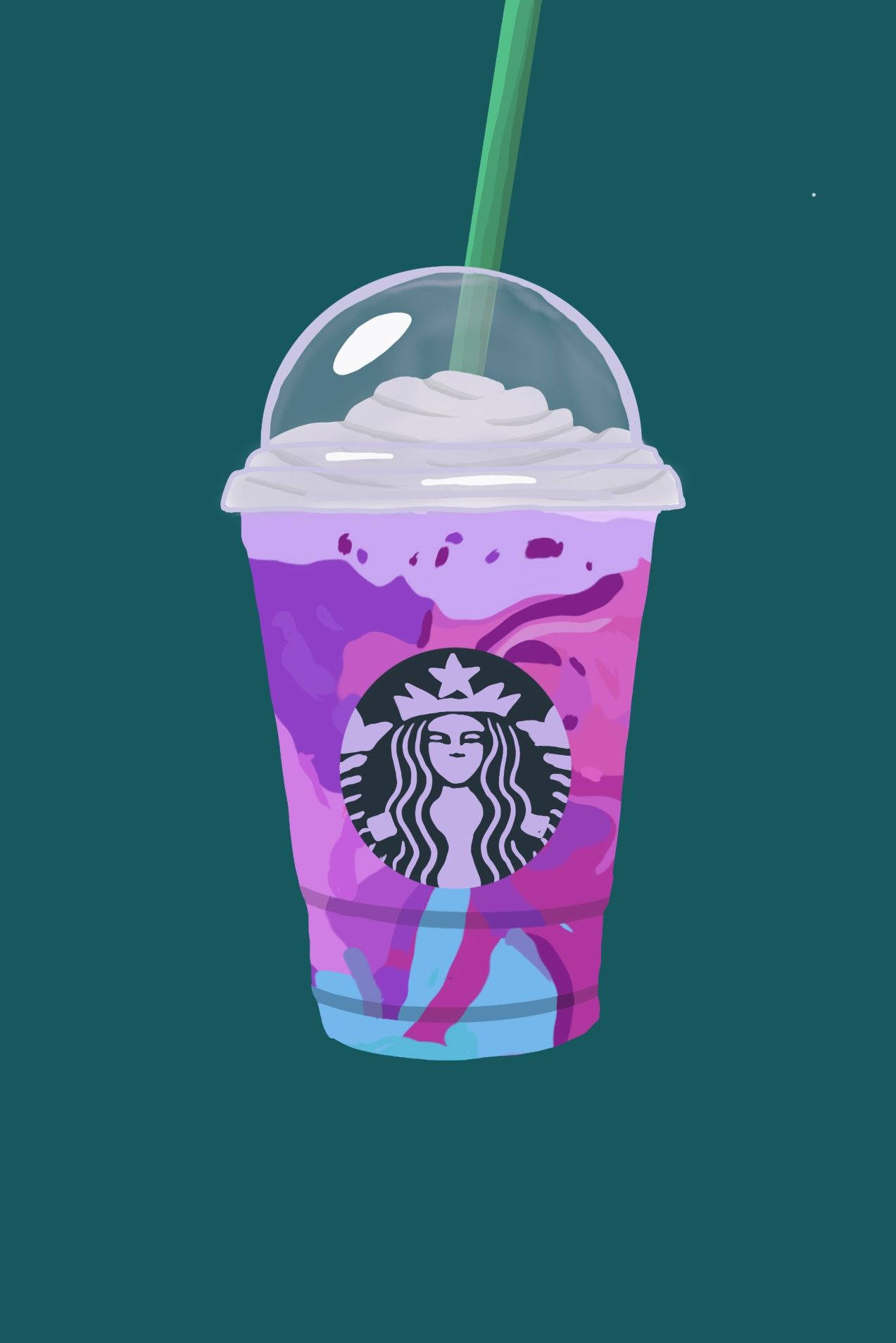 Галактика Starbucks iPhone Обои