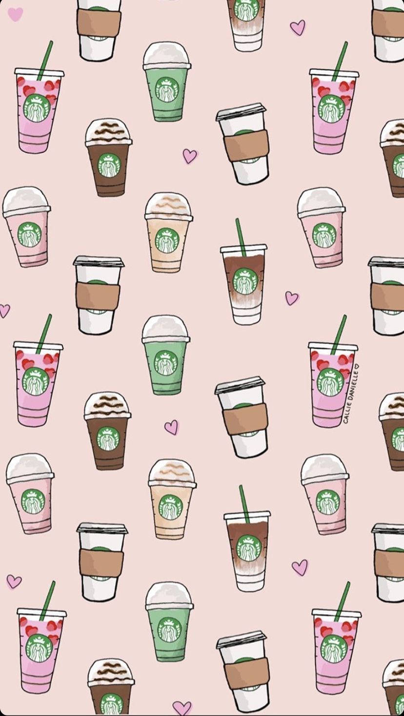 Милый напиток Starbucks для iPhone Обои