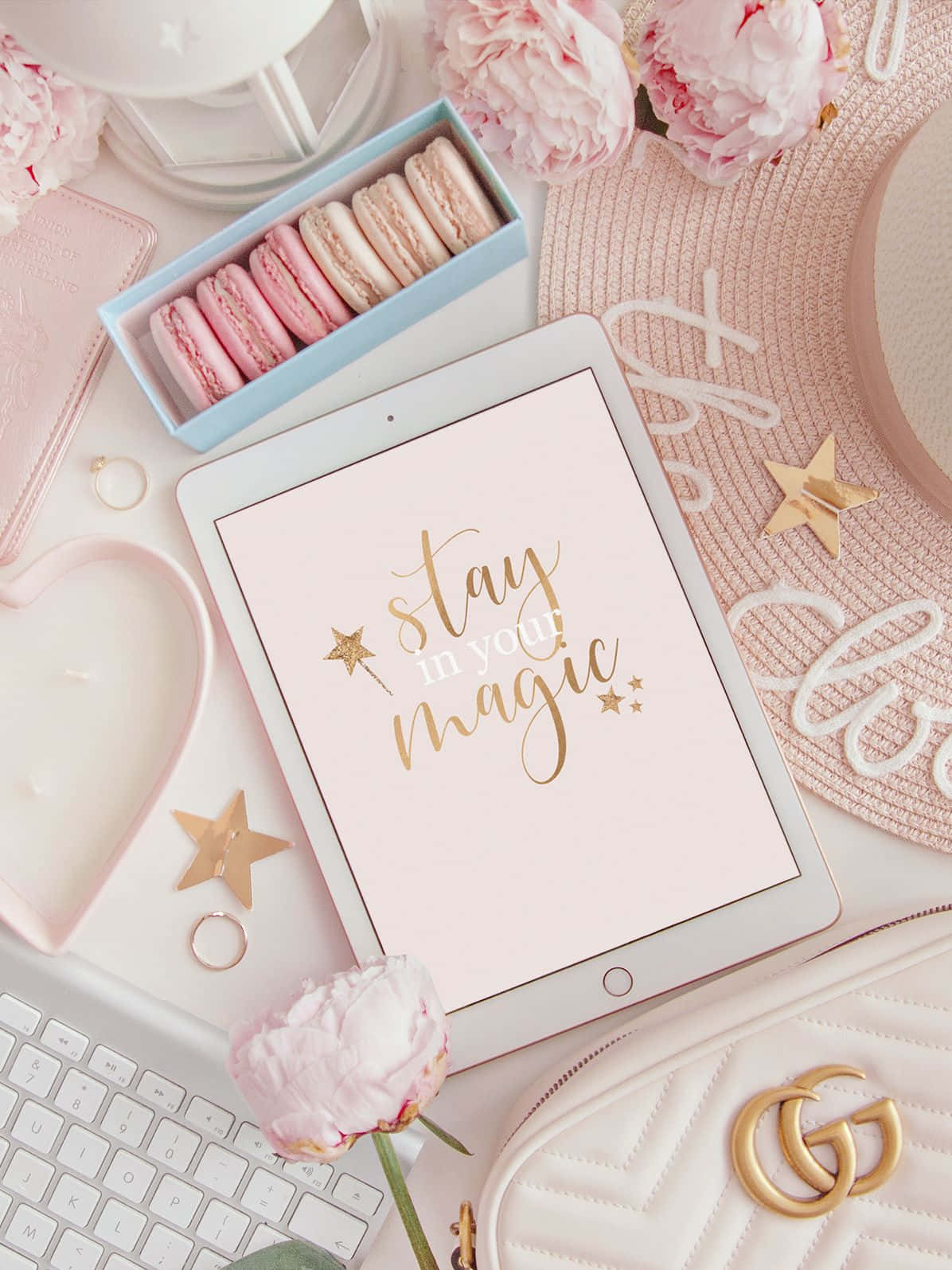 Пастельный Stay Magic Милый Девчачий iPad Обои